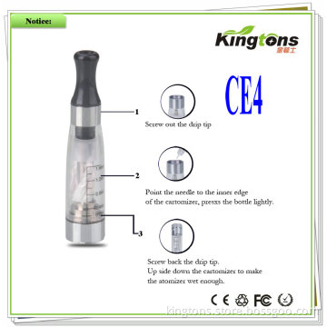 Hot Selling! CE4 E-Cig Tank Atomizer, Great Vapor Vaporizer, E Cigarette EGO Cartomizer